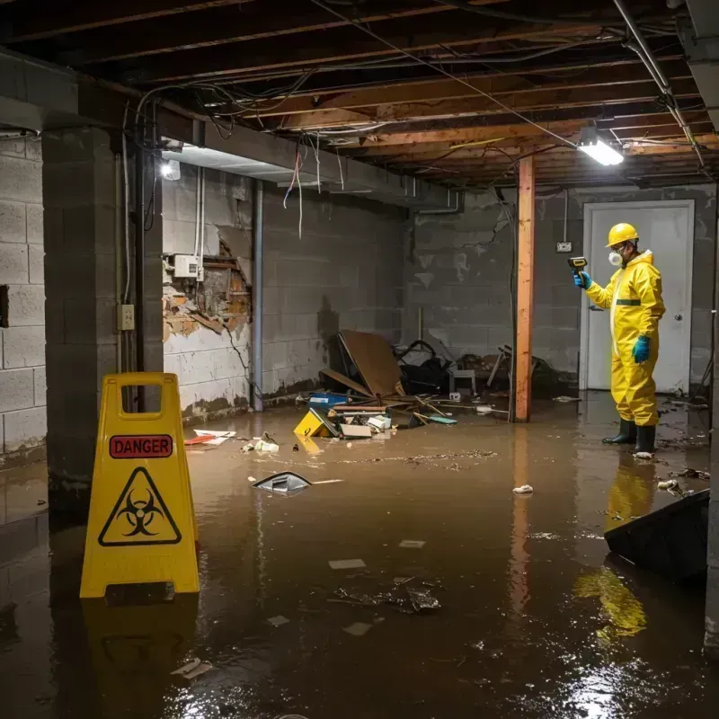 Flooded Basement Electrical Hazard in Summit, IL Property